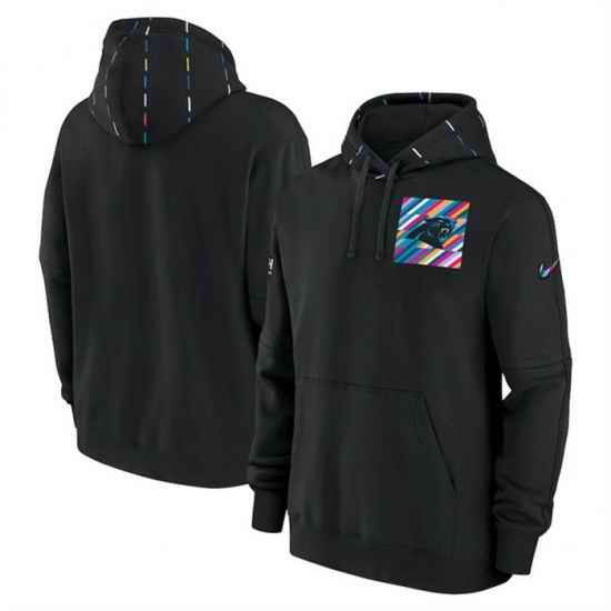 Men Carolina Panthers Black 2023 Crucial Catch Club Pullover Hoodie